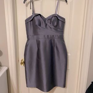 Adrianna Papell cocktail pewter dress